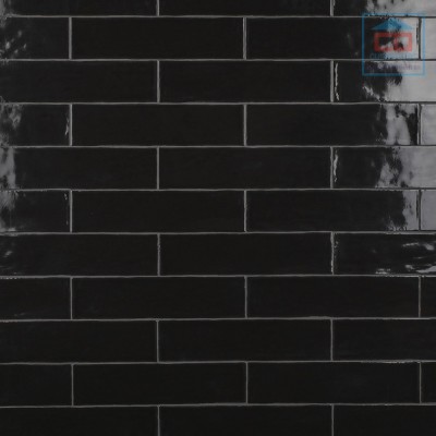 Gạch thẻ đen bóng 75x300 mm PSTA75307