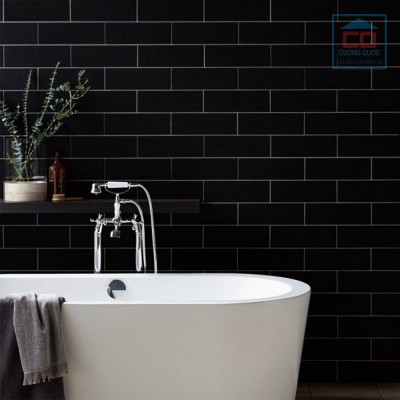 Gạch thẻ đen bóng 75x300 mm PSTA75307