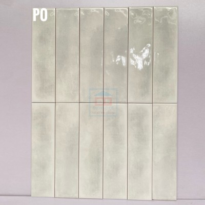 Gạch thẻ 75x300 mm trắng lượn mặt M7532P0