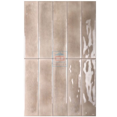 Gạch thẻ 75x300 mm nâu lượn mặt M7532P4