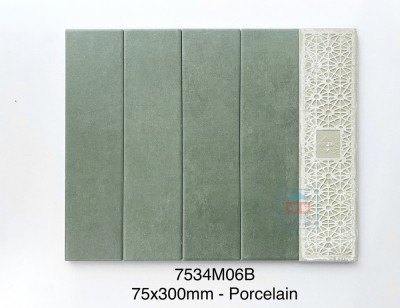 Gạch thẻ porcelain 75x300 mm MD7534M06B