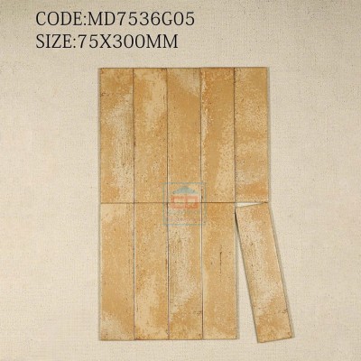 Gạch thẻ 75x300 mm mờ phẳng 7536G05