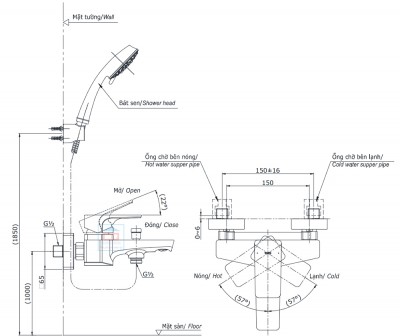 Van sen vòi nóng lạnh TOTO TBG07302VA