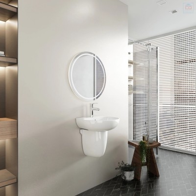 Chậu lavabo treo tường Viglacera V523