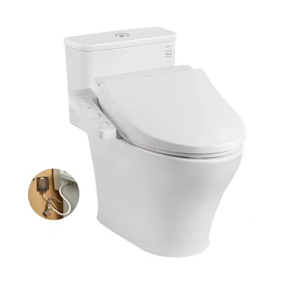 Bồn cầu 1 khối nắp điện tử TOTO MS857DW18