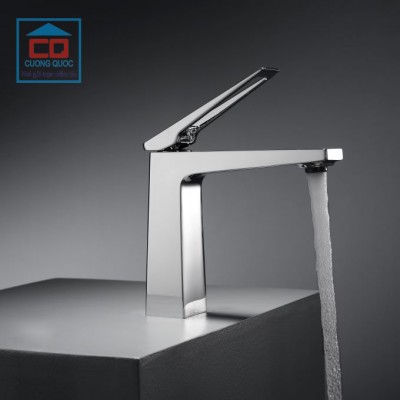 Vòi lavabo nóng lạnh Basic Lucas-L màu Chrome