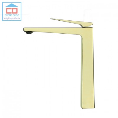 Vòi lavabo nóng lạnh Basic Lucas-HG màu PVD Gold