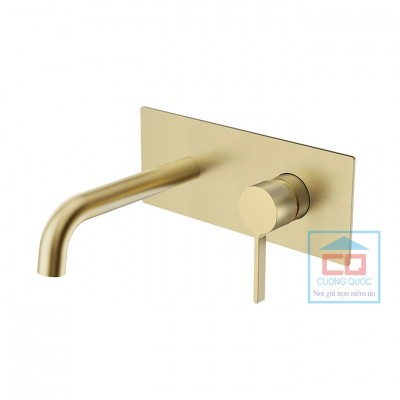 Vòi nóng lạnh âm tường Basic BW-46016G màu PVD Gold