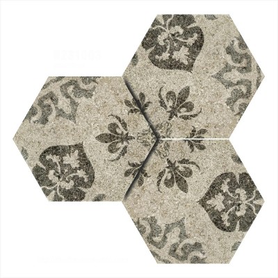 Gạch bông lục giác 20x23cm DZ2301