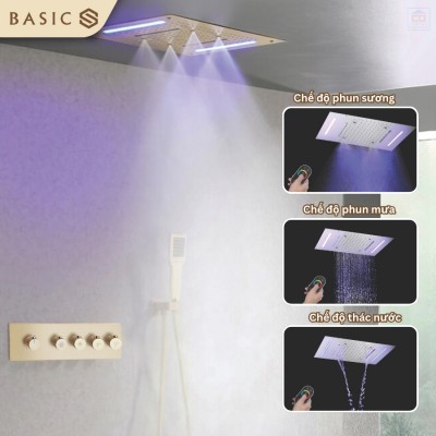 Sen tắm nhiệt độ âm tường Basic Weston-G