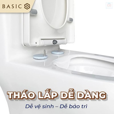 Nắp bồn cầu đóng êm Basic BS-102S