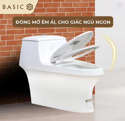 Nắp bồn cầu đóng êm Basic BSA-123S