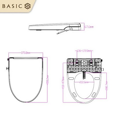 Nắp rửa chăm sóc Water Jet Basic BB-860