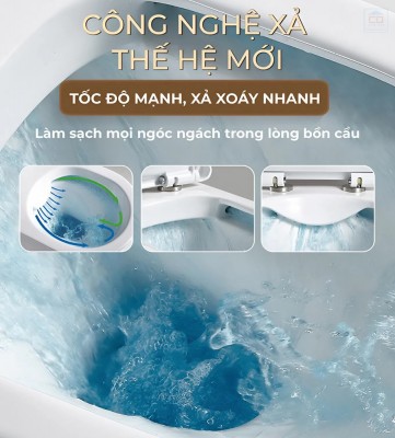 Bồn cầu treo tường Basic Eden-WB (Eden-B)