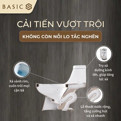 Bồn cầu một khối Basic BSA-125