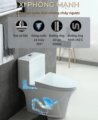 Bồn cầu một khối Basic BSA-124