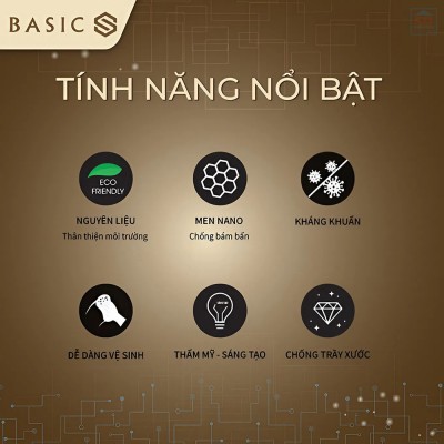 Chậu lavabo đặt bàn Basic BSB-1285