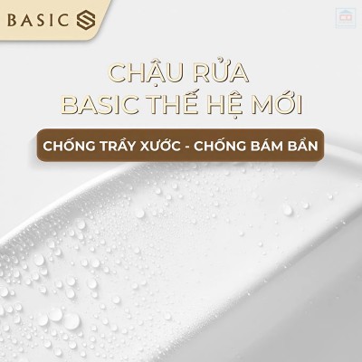 Chậu lavabo đặt bàn Basic BSB-8016MB