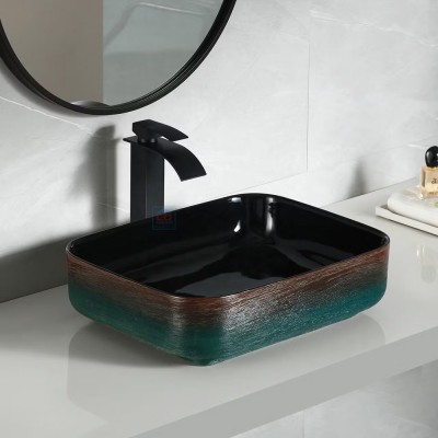 Chậu lavabo đặt bàn Basic BSB-8016WG