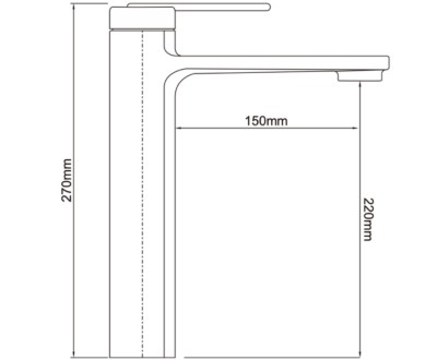 Vòi chậu nóng lạnh Basic Cara-H