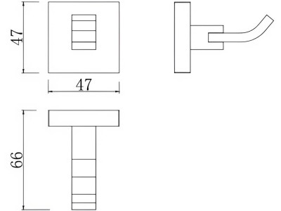 Móc áo đơn Basic BP-71001