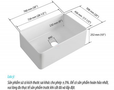 Chậu rửa bát Basic BS-K3020