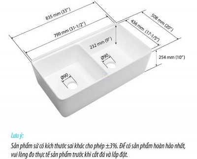 Chậu rửa bát Basic BS-K3320D