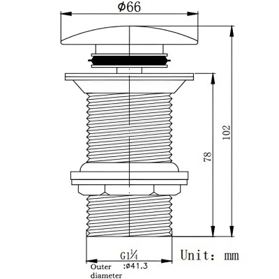 Bộ nhấn xả chậu Basic BP-21015B