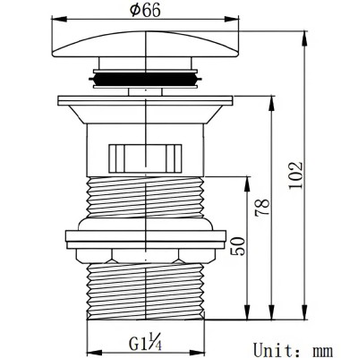 Bộ nhấn xả chậu Basic BP-21014B