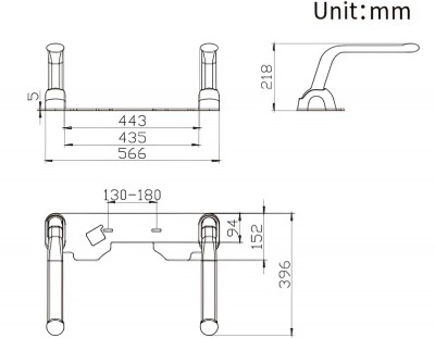 Tay vịn bồn cầu Basic SA002