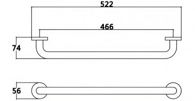 Thanh vịn phòng tắm Basic BP-70321