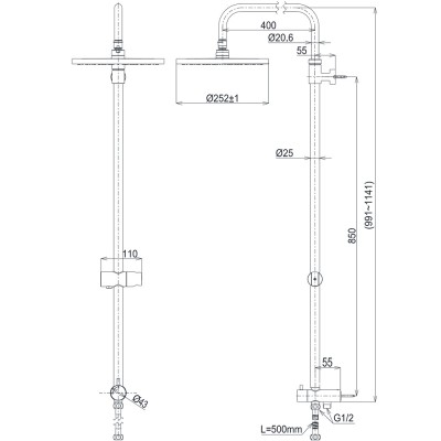 Thân sen cây TOTO TBW13020V