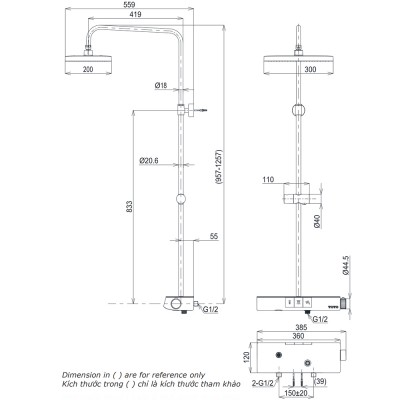 Sen cây nhiệt độ TOTO TBW12400V