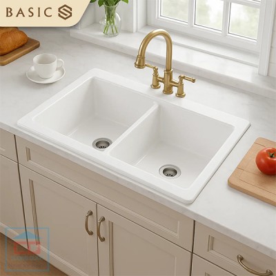 Chậu rửa chén dương vành Basic BS-K3219D