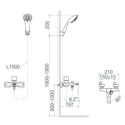 Sen tắm nóng lạnh Viglacera VG536