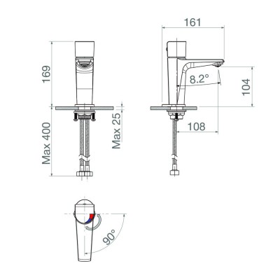 Vòi chậu lavabo Viglacera VG136