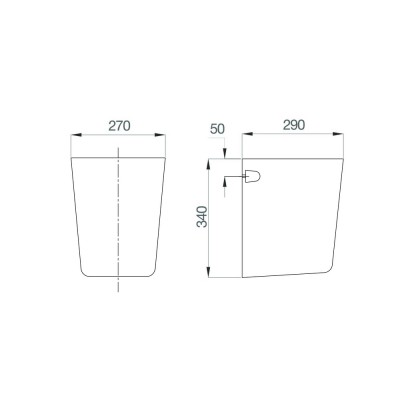 Chân chậu lavabo Viglacera CD58 (V58)