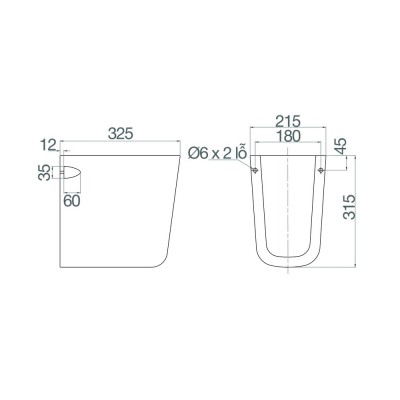 Chân chậu lavabo Viglacera V23