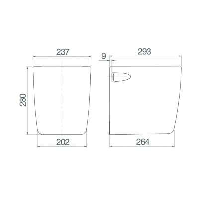 Chân chậu lavabo Viglacera V37