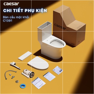 Bồn cầu một khối Caesar C1391