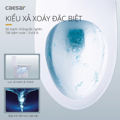 Bồn cầu một khối Caesar C1391