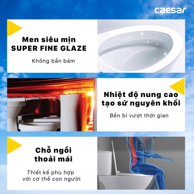 Bồn cầu nắp rửa cơ Caesar CD1320 + TAF060