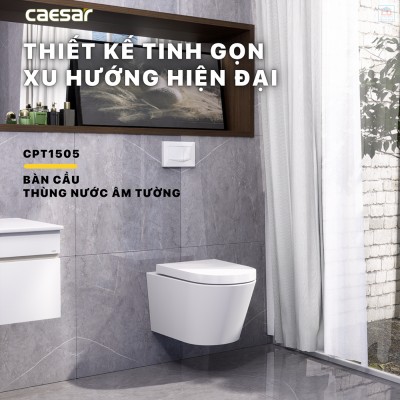 Bồn cầu treo tường Caesar CPT1505