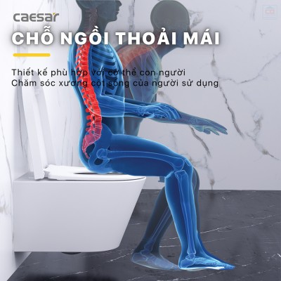 Bồn cầu treo tường Caesar CPT1505