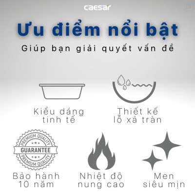 Chậu lavabo dương bàn Caesar L5022