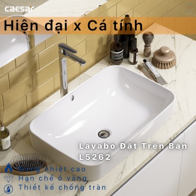 Chậu lavabo đặt bàn Caesar L5262