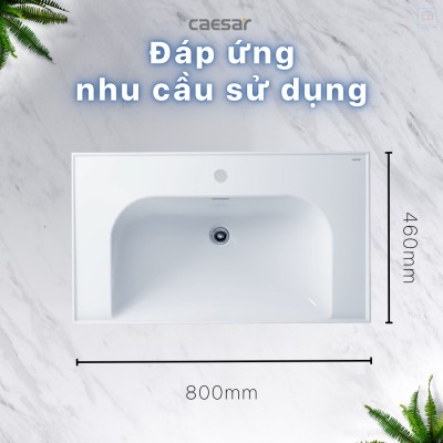 Chậu lavabo dương bàn Caesar LF5358