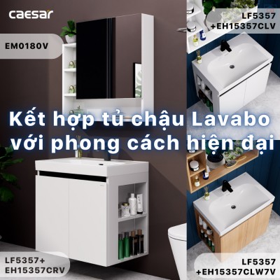 Chậu lavabo dương bàn Caesar LF5357