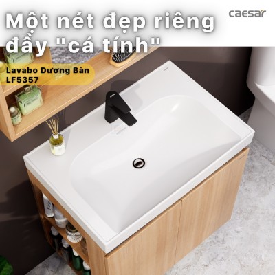 Chậu lavabo dương bàn Caesar LF5357