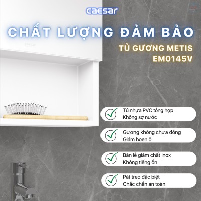 Tủ gương phòng tắm Caesar EM0145V